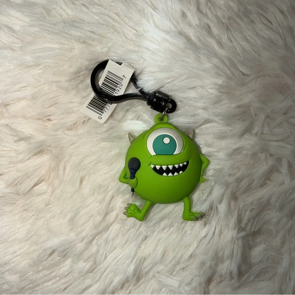 Disney Green Monster Inc Mike Wazowski Keychain - Picture 1 of 2